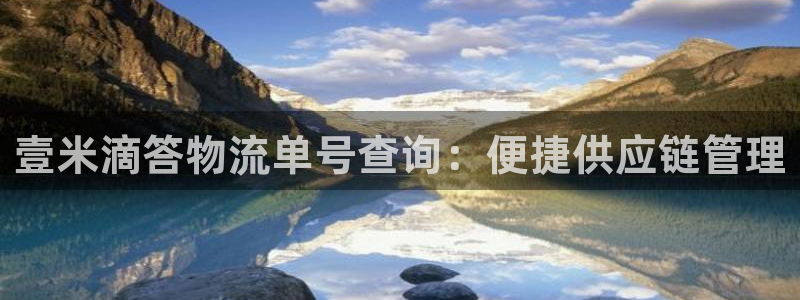 超凡国际注册送：壹米滴答物流单号查询
